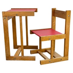 Art Deco Child Desk and Chair, Cubism, 1910, The Netherlands