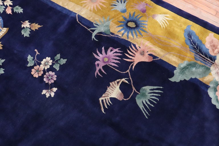 Art Deco Chinese Large Room Size Rug For Sale at 1stDibs