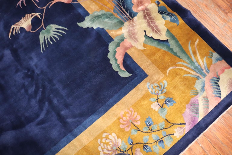 Art Deco Chinese Large Room Size Rug For Sale at 1stDibs