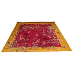 Art Deco Chinese Massive Large Nichols Floral Area Rug Carpet