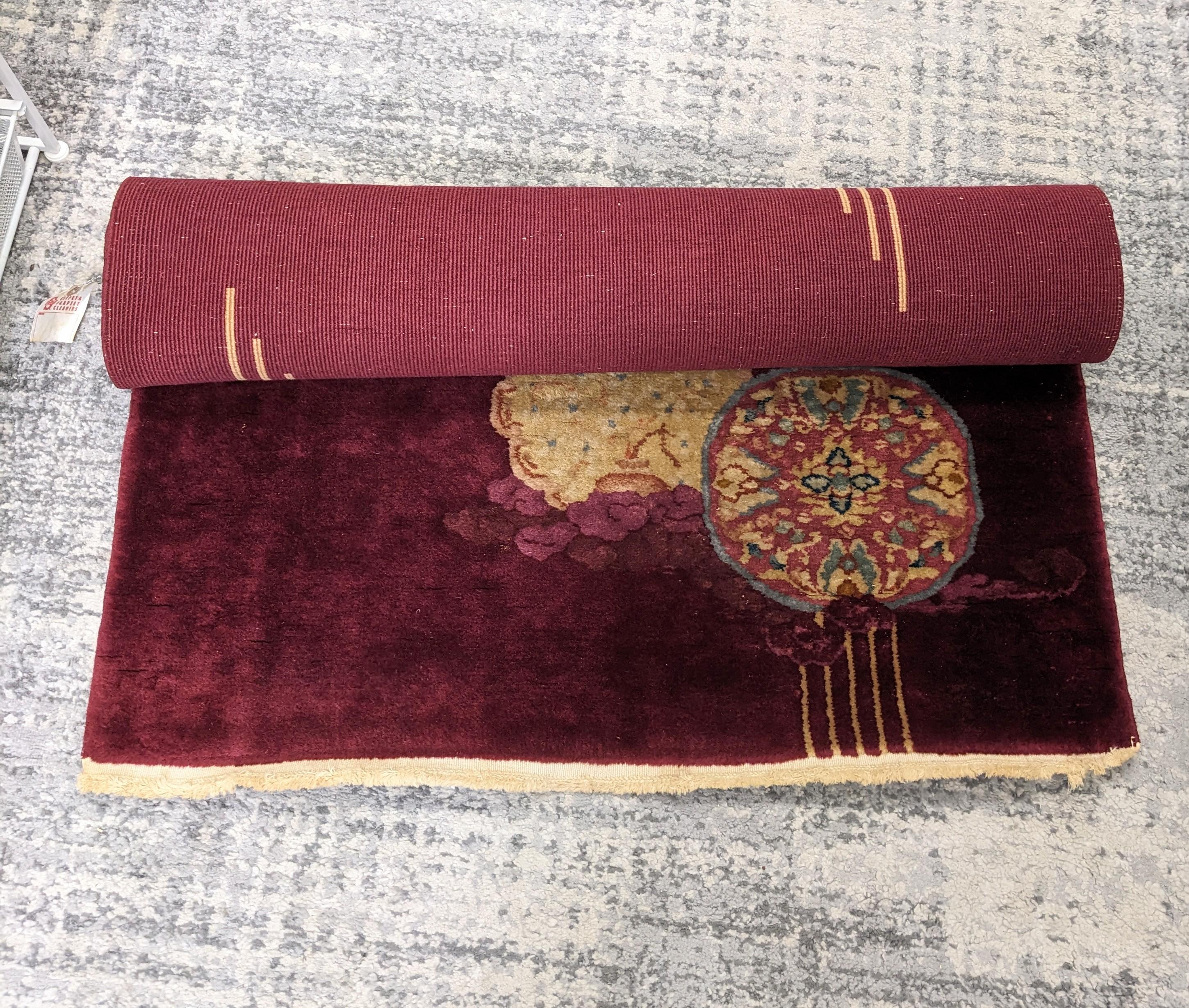 Alfombra con motivos chinos Art Déco en venta 1
