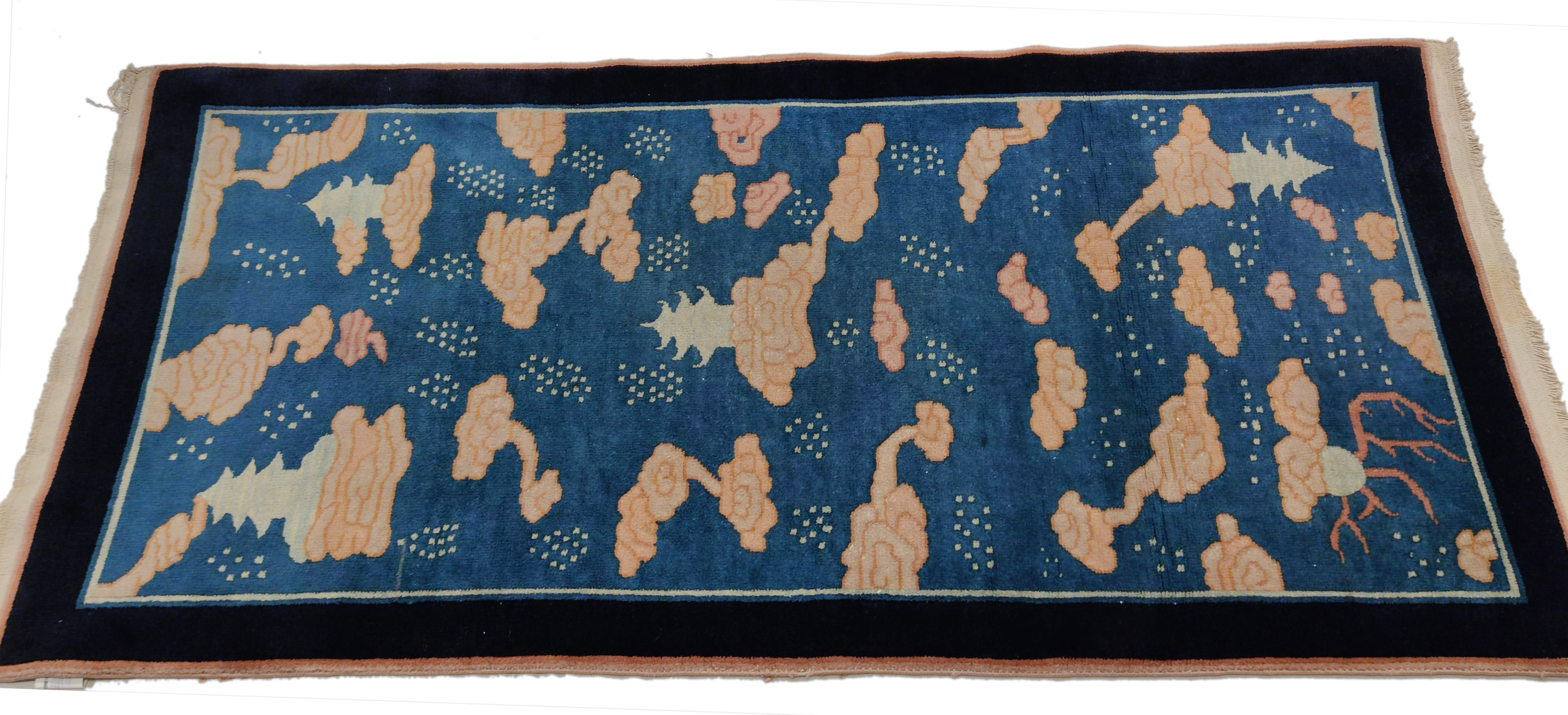 Art Deco Chinese Rug by Nichols & Co. In Excellent Condition For Sale In Milan, IT