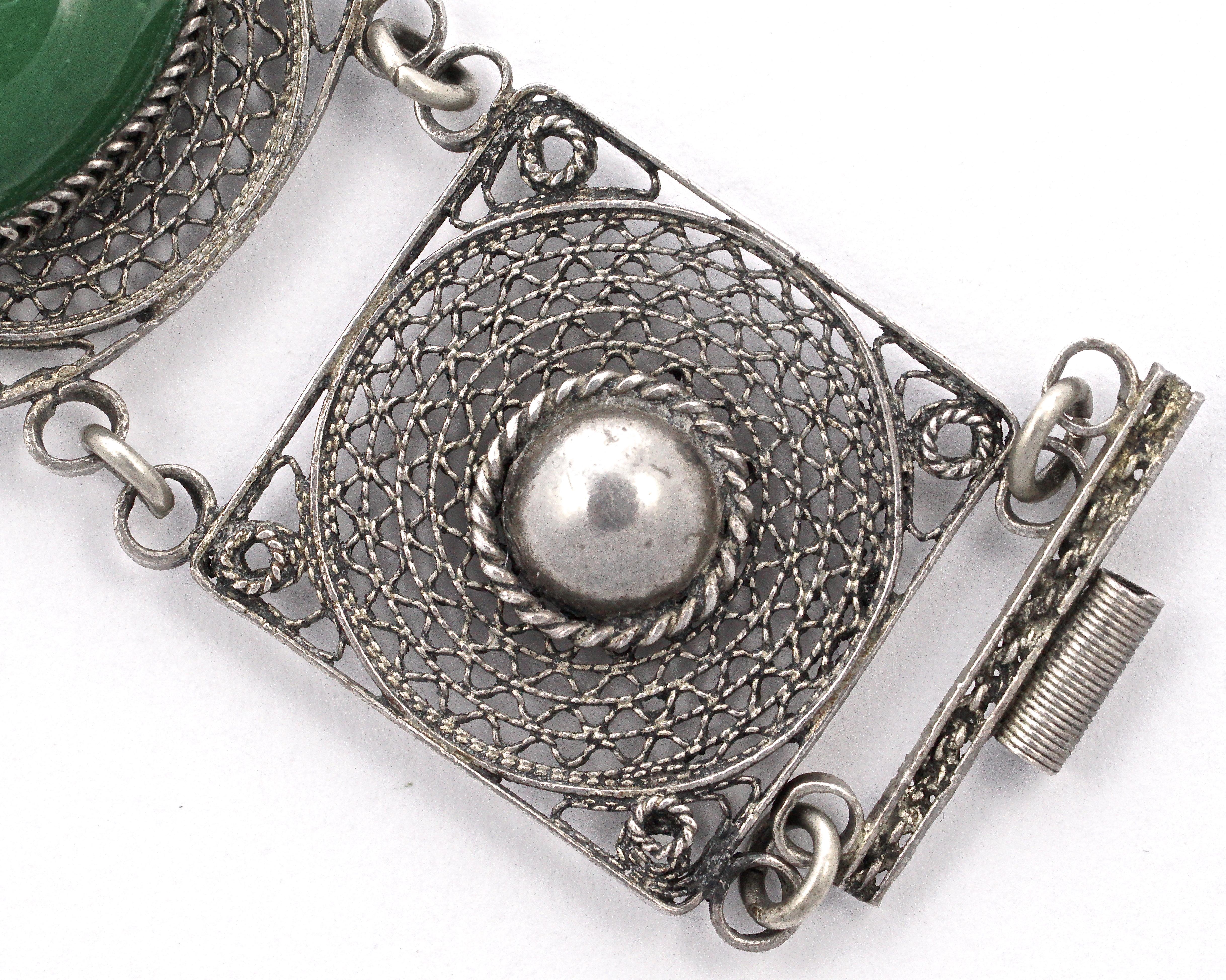 green glass bracelet