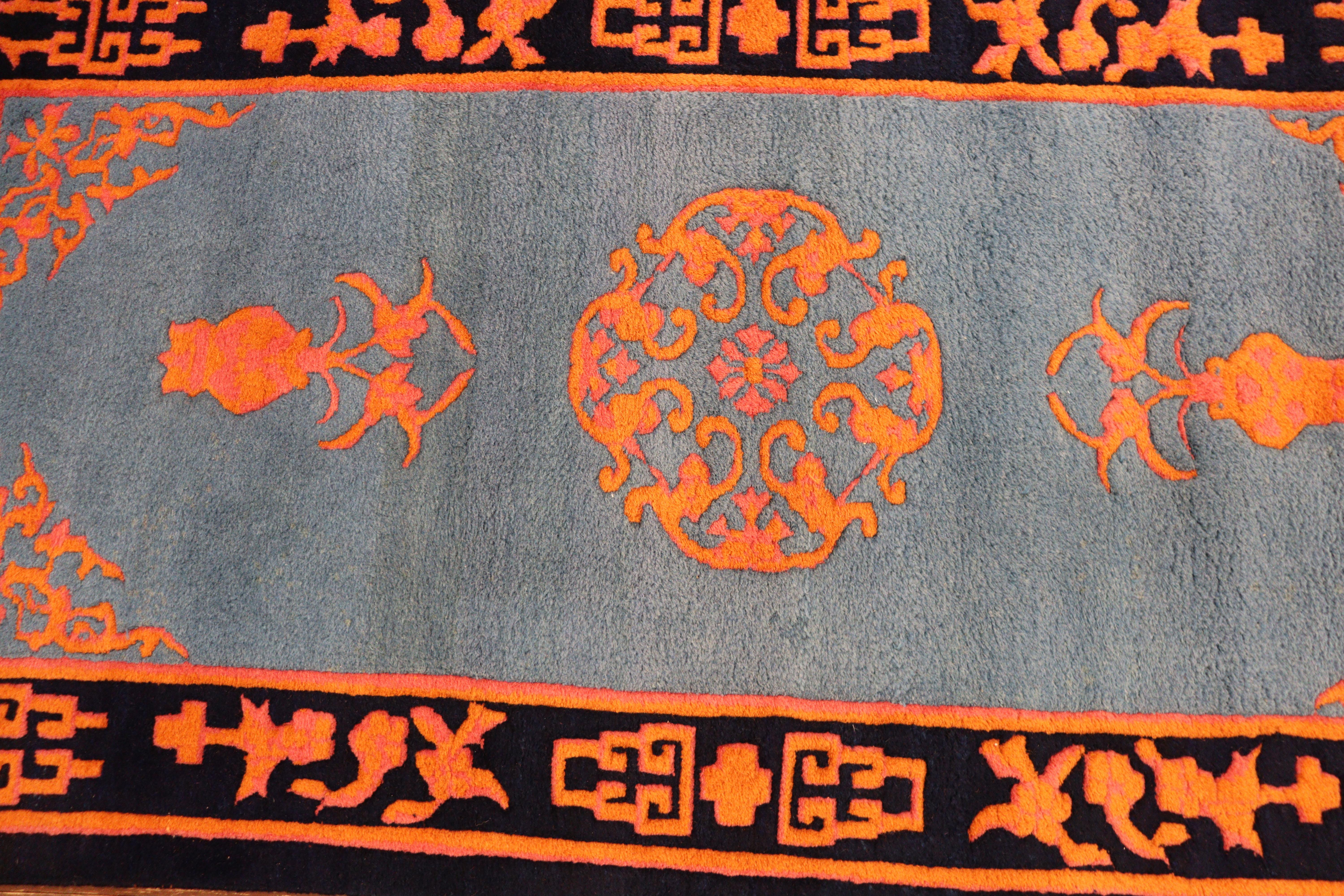 Mid-20th Century  Art Deco Chinese/Tibet Oriental Rug For Sale