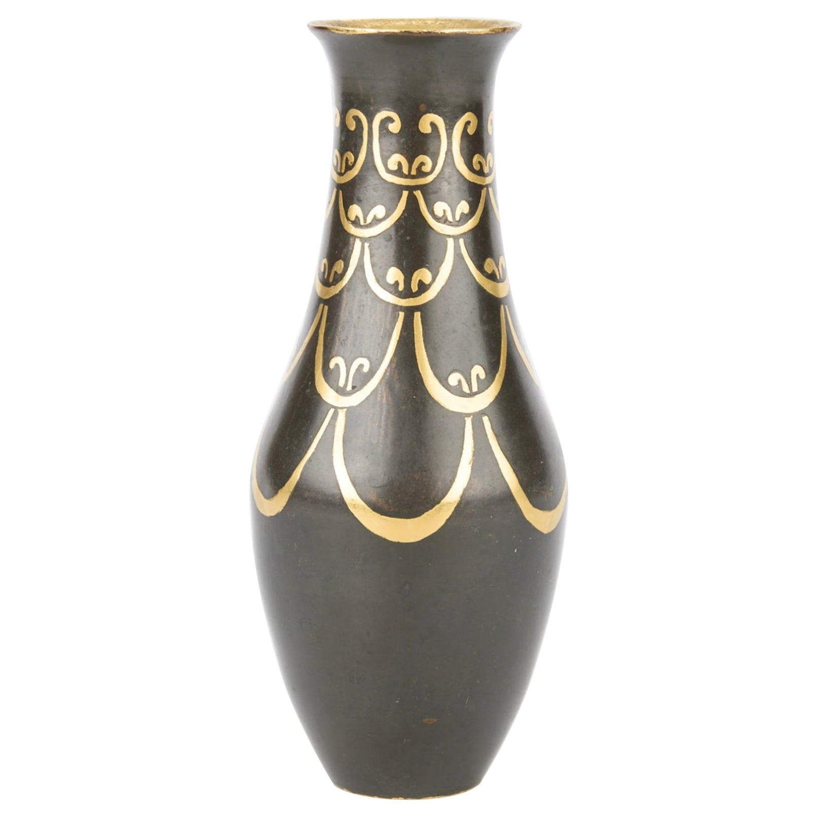 Vase Art Déco Christofle Dinanderie possible par Auguste Delaherche