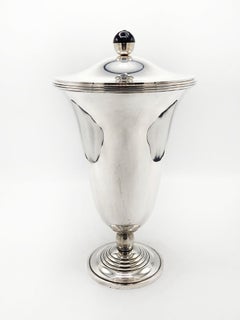 Art Deco Christofle silver metal cipher