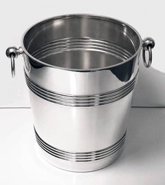 Art Deco Christofle Silver Plate Champagne Wine Bucket Cooler, France