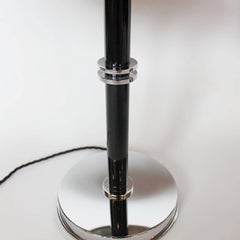 Art Deco Chrome and Bakelite Table Lamps with Some Replacement Parts