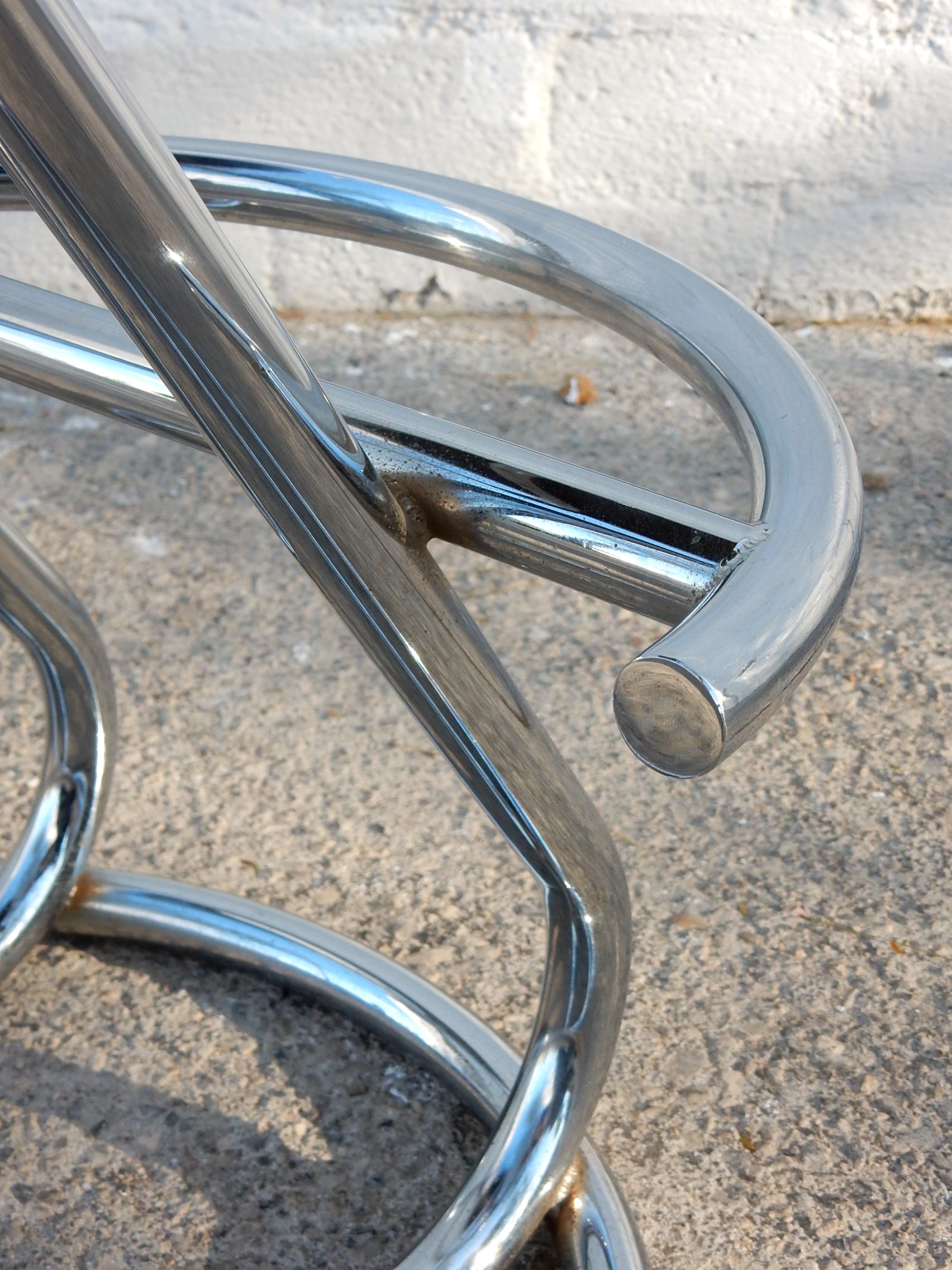 retro chrome bar stools