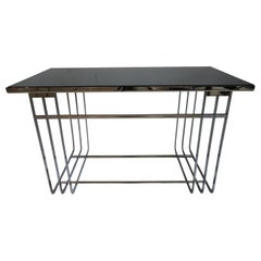Art Deco Chrome and Mirror Cocktail Table