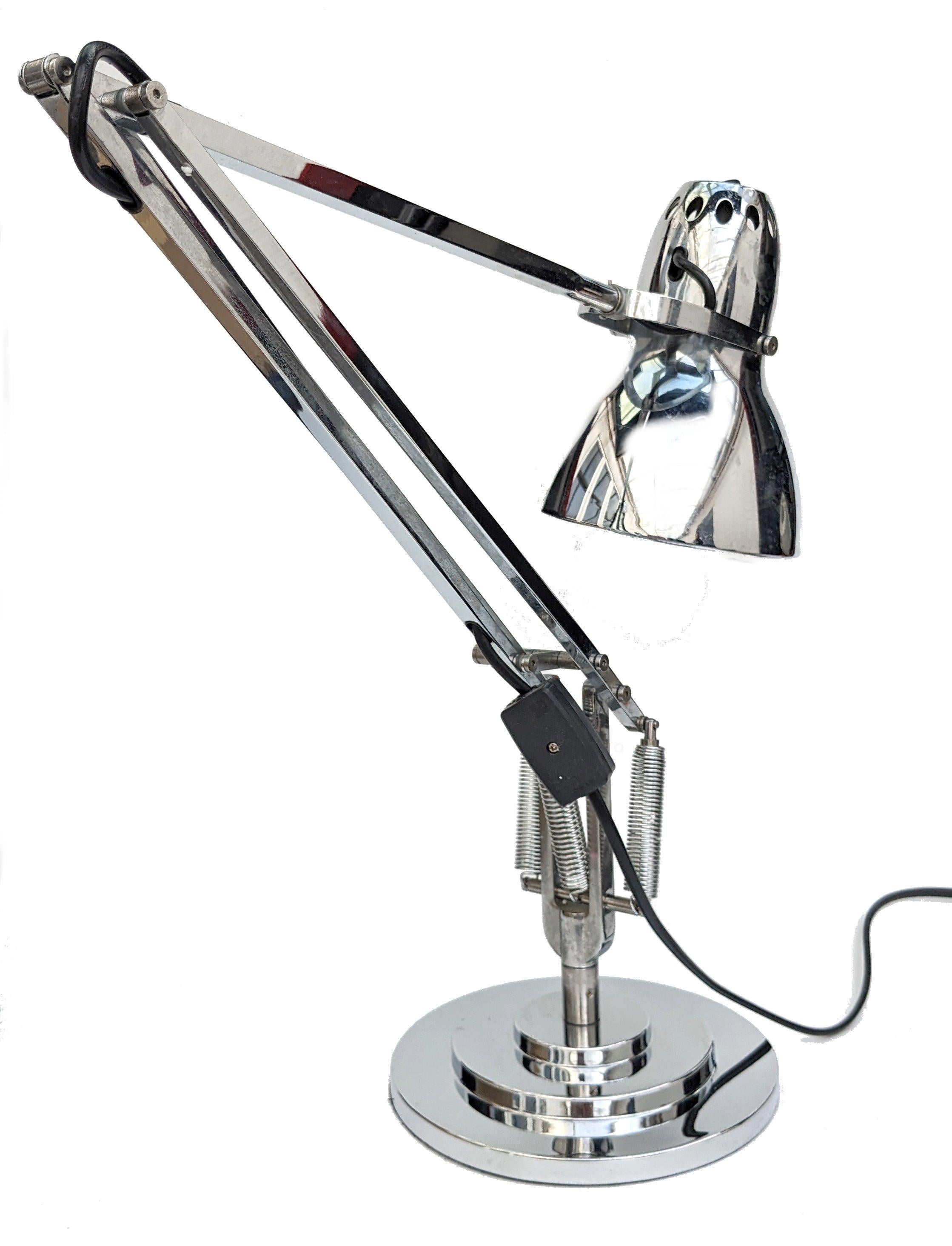 Art Deco Chrome Anglepoise Desk Lamp For Sale 2