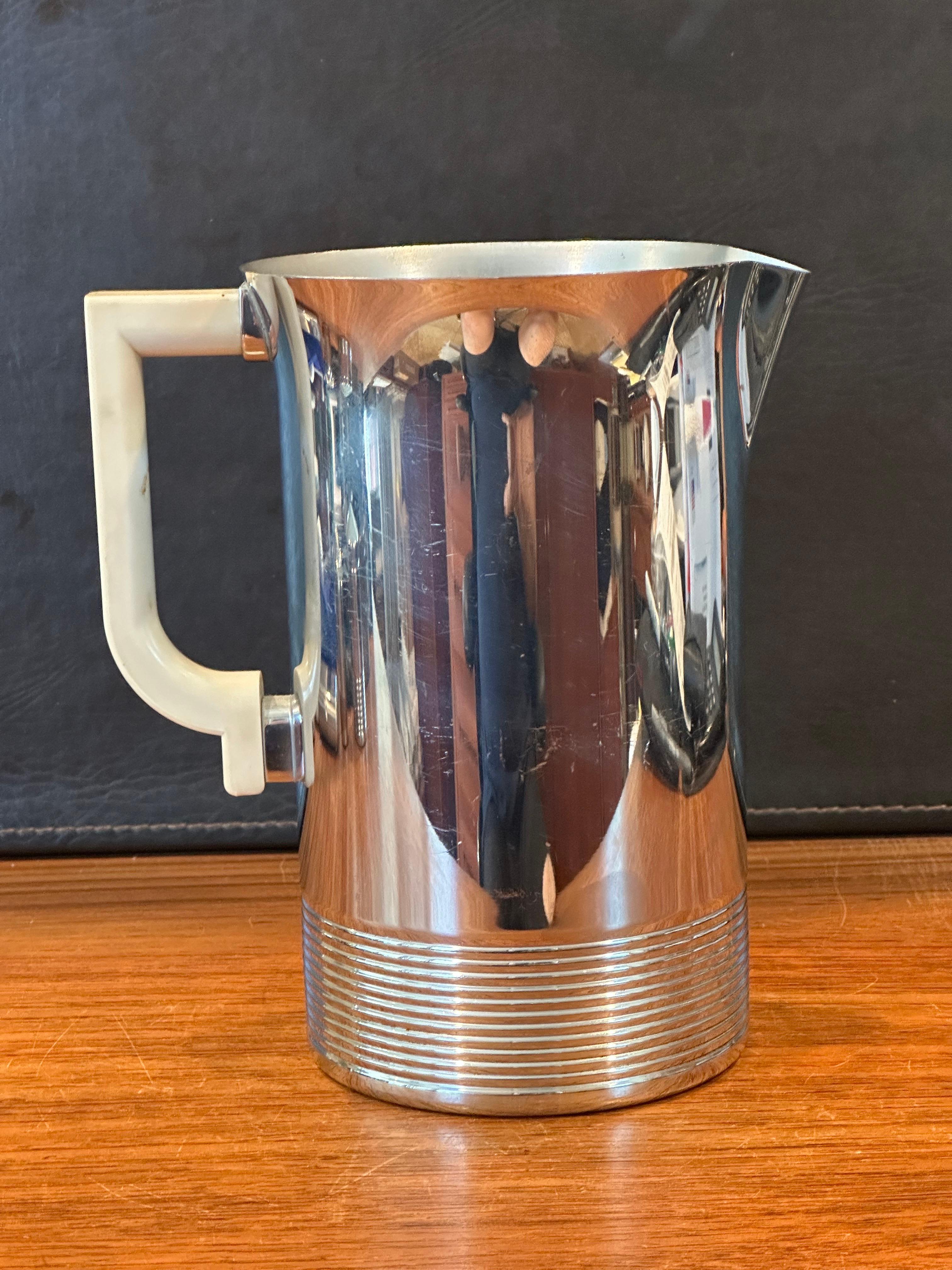 Art Deco Chrome & Bakelite Water Pitcher by Chase Co. For Sale 9