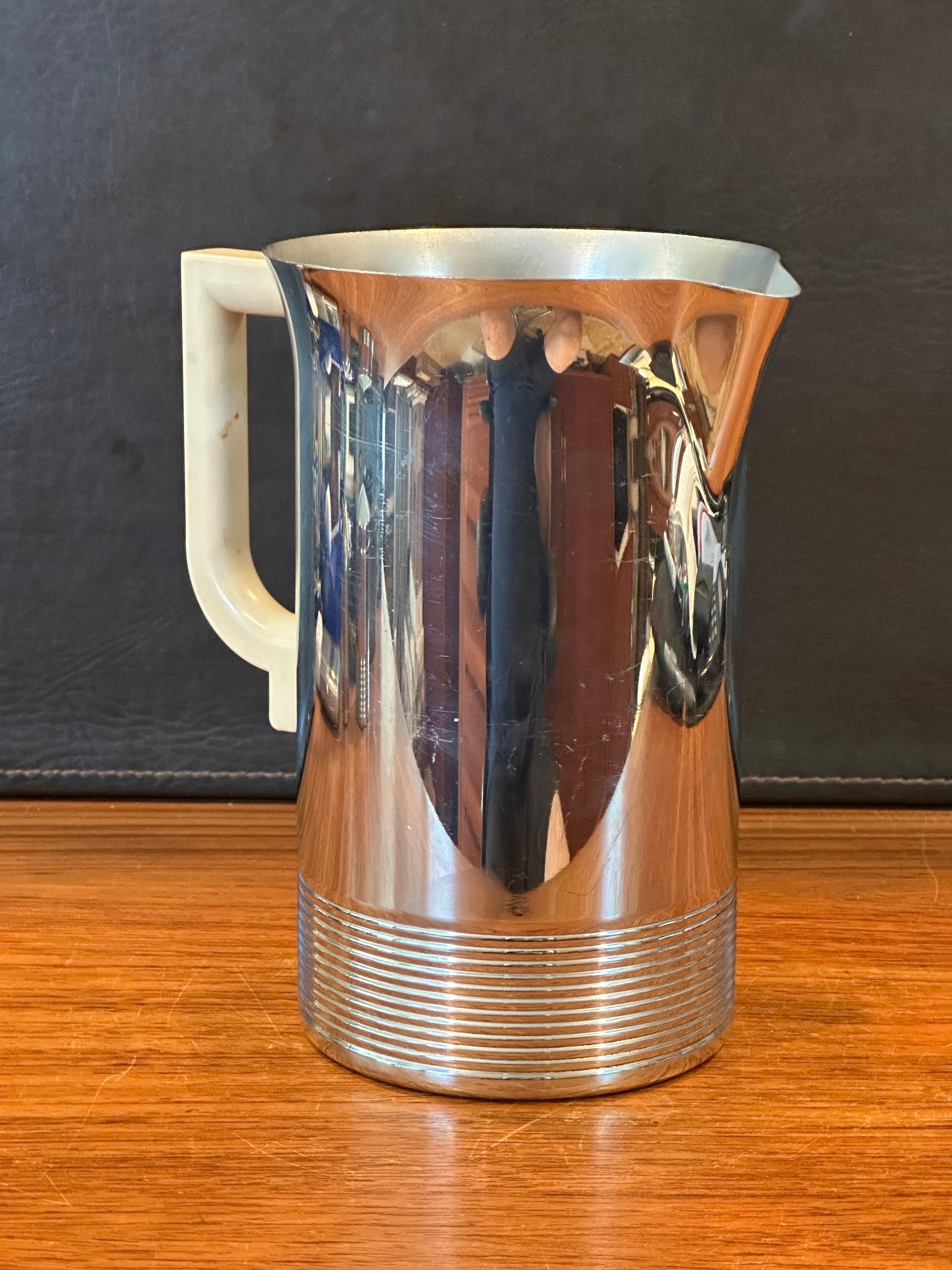 Art Deco Chrome & Bakelite Water Pitcher by Chase Co. For Sale 2