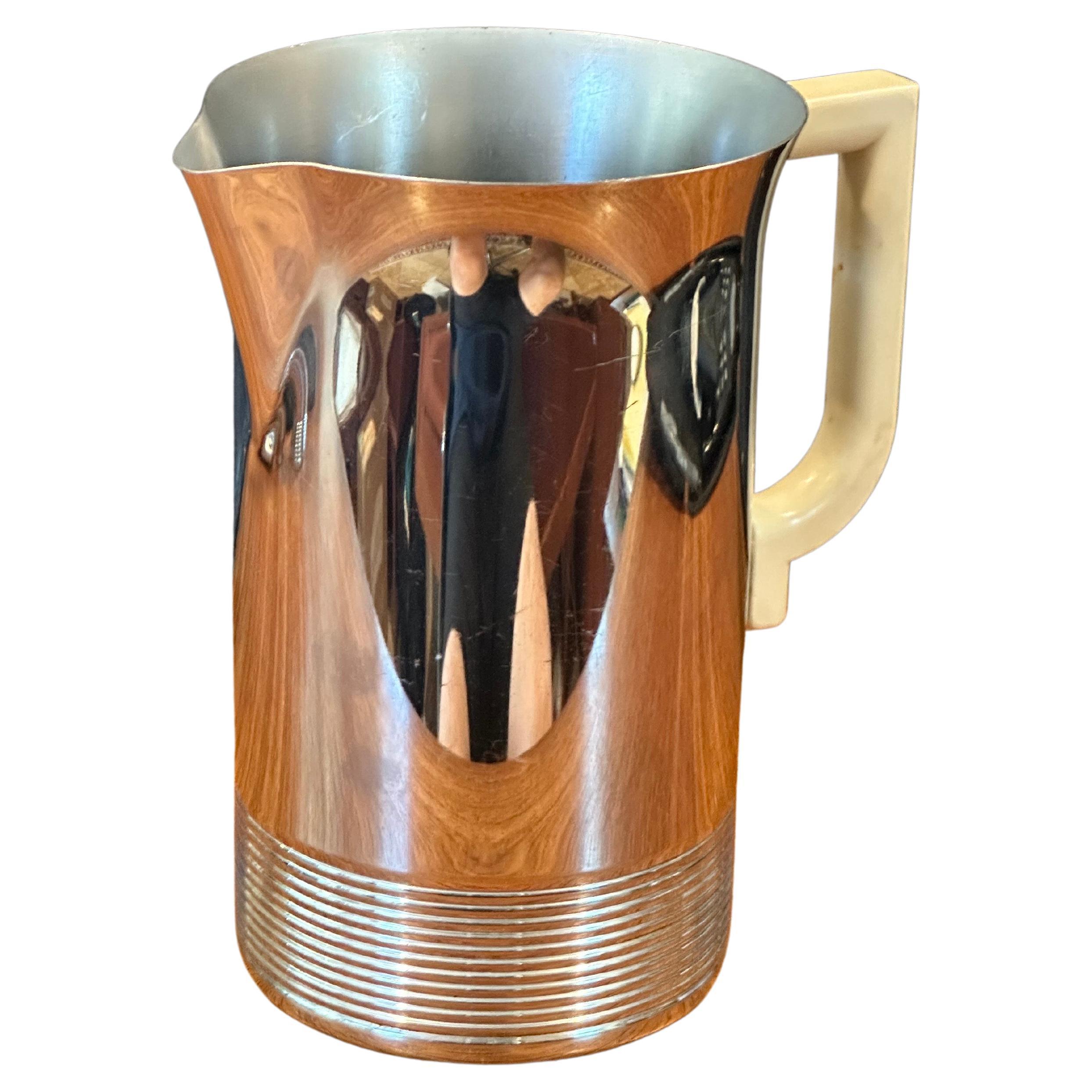 Art Deco Chrome & Bakelite Water Pitcher by Chase Co. For Sale