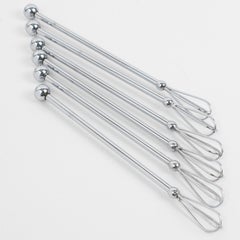 Art Deco Chrome Barware Cocktail Champagne Stirrers Set in Box
