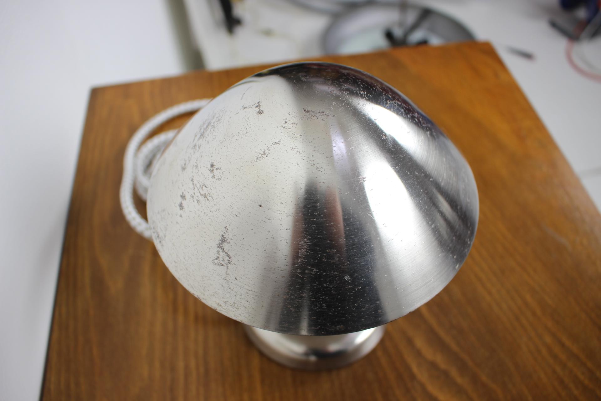 Art Deco Chrome Bauhaus Table Lamps, 1930s In Good Condition In Praha, CZ
