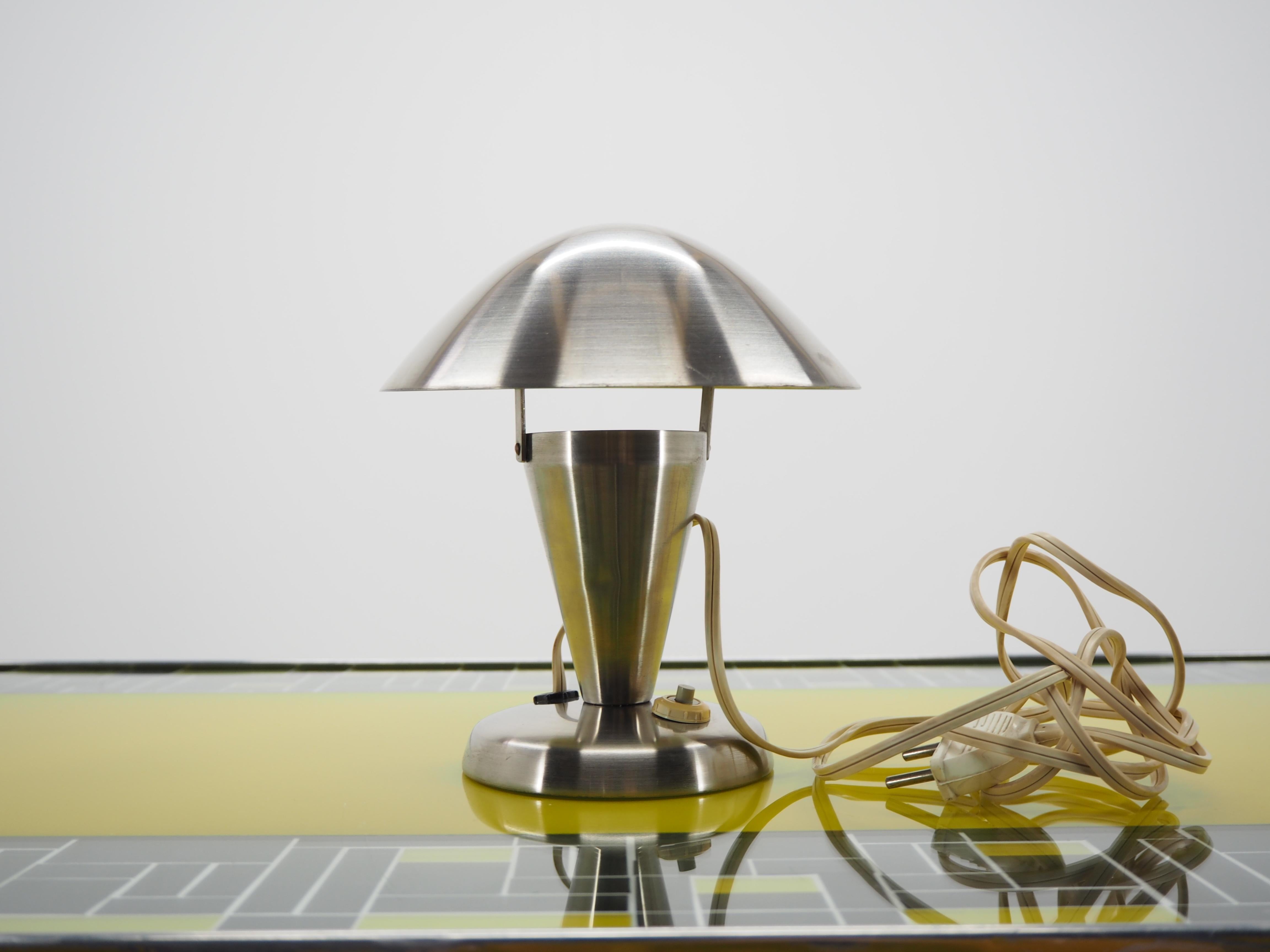 Art Deco Chrome Bauhaus Table Lamps, 1930s 1