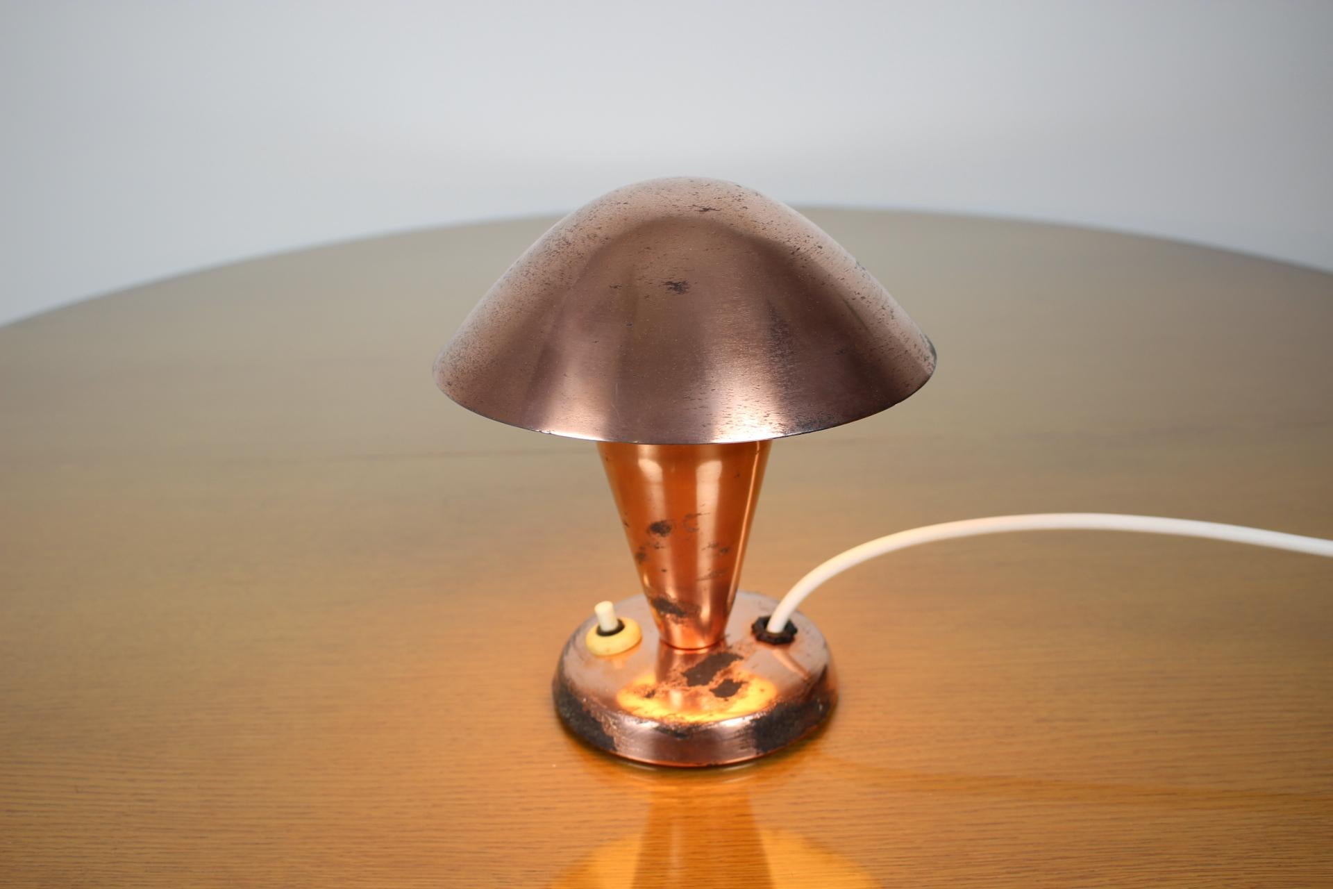Art-déco-Tischlampen aus Chrom, Bauhaus, 1930er Jahre (Metall) im Angebot