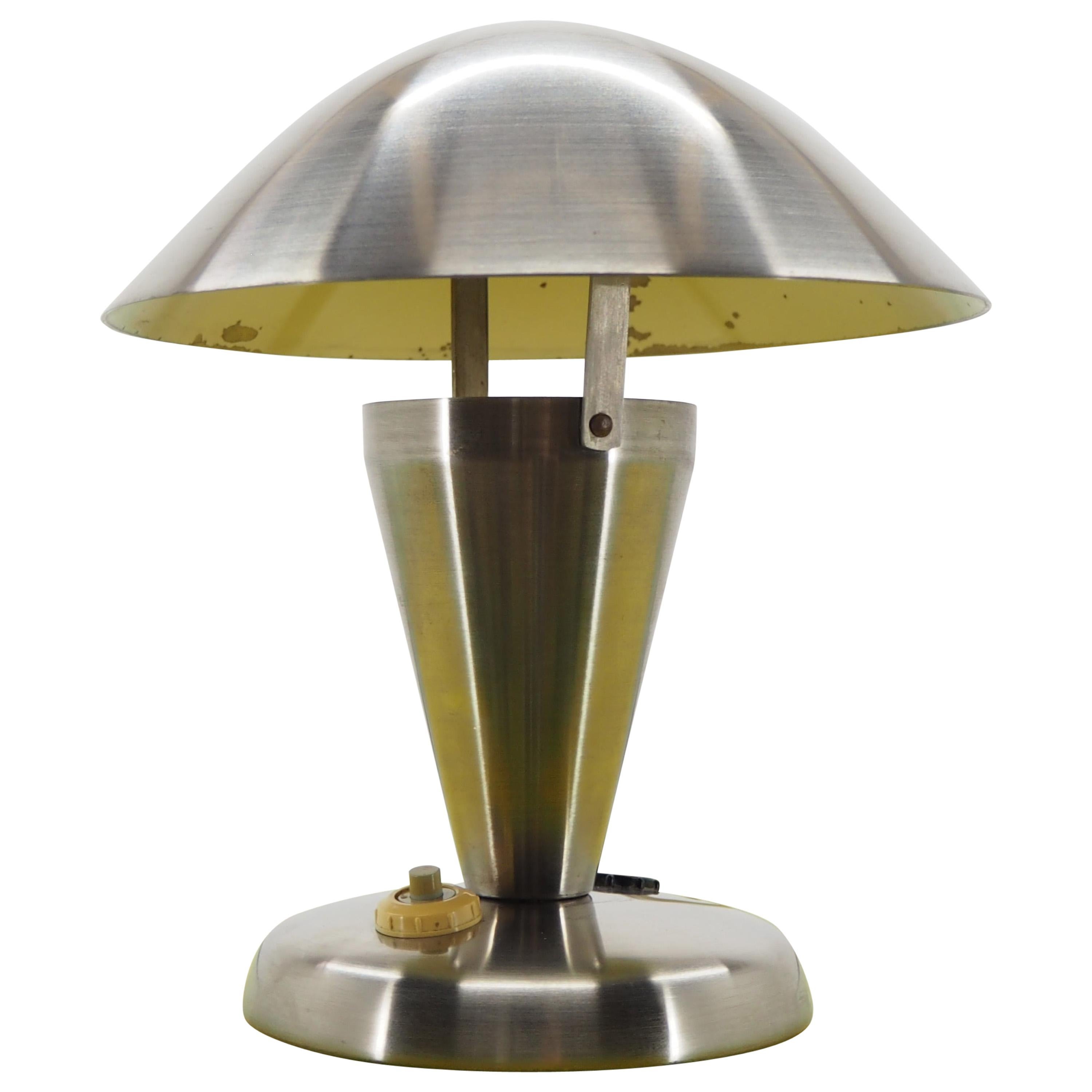 Art Deco Chrome Bauhaus Table Lamps, 1930s