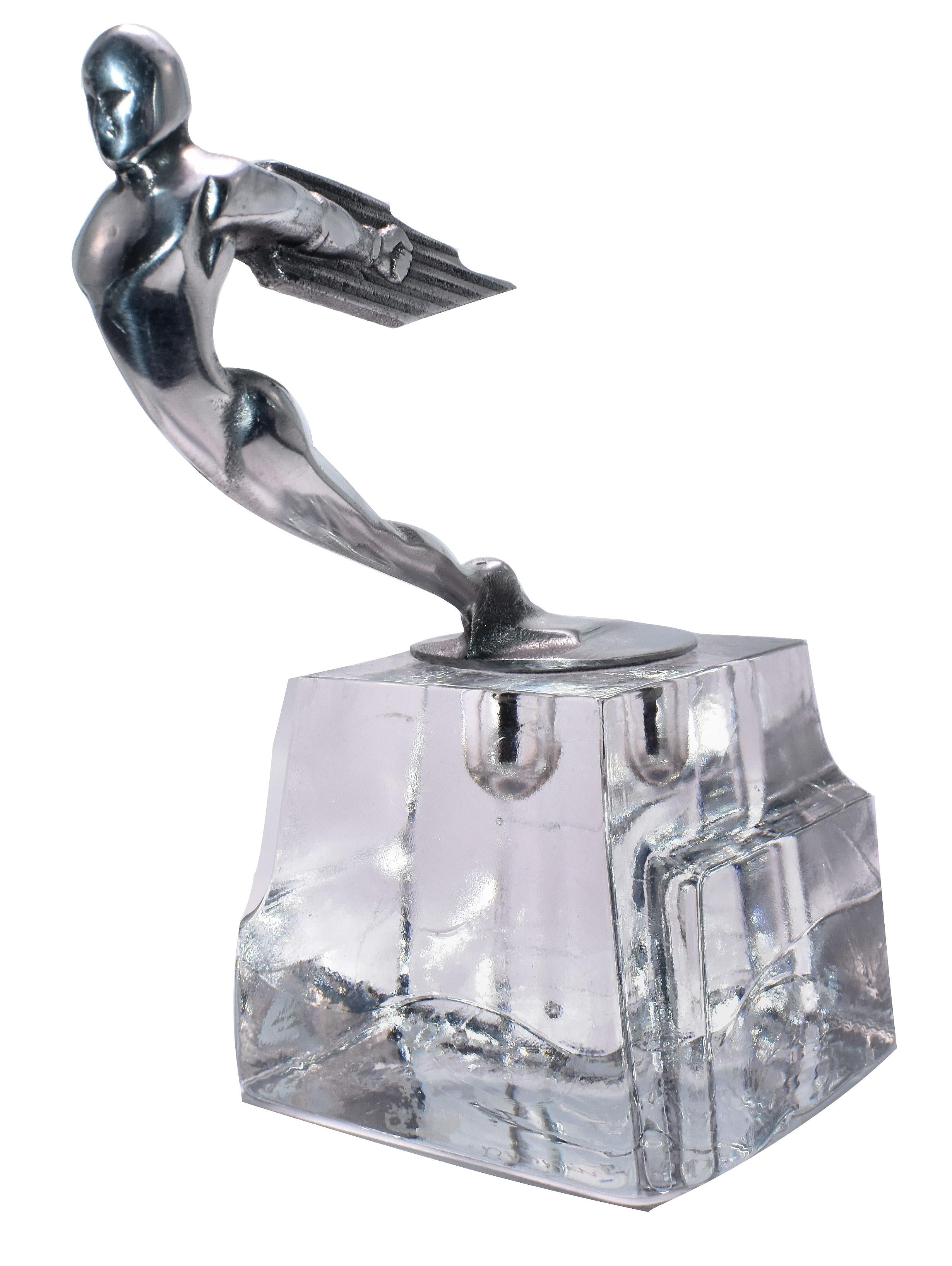 North American Art Deco Chrome Car Mascot