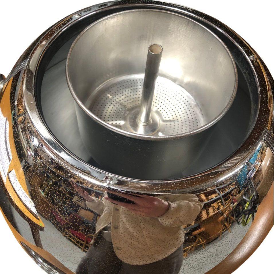 Mid-20th Century Art Deco Chrome & Celluloid Coffee Percolator by Manning Bowman For Sale