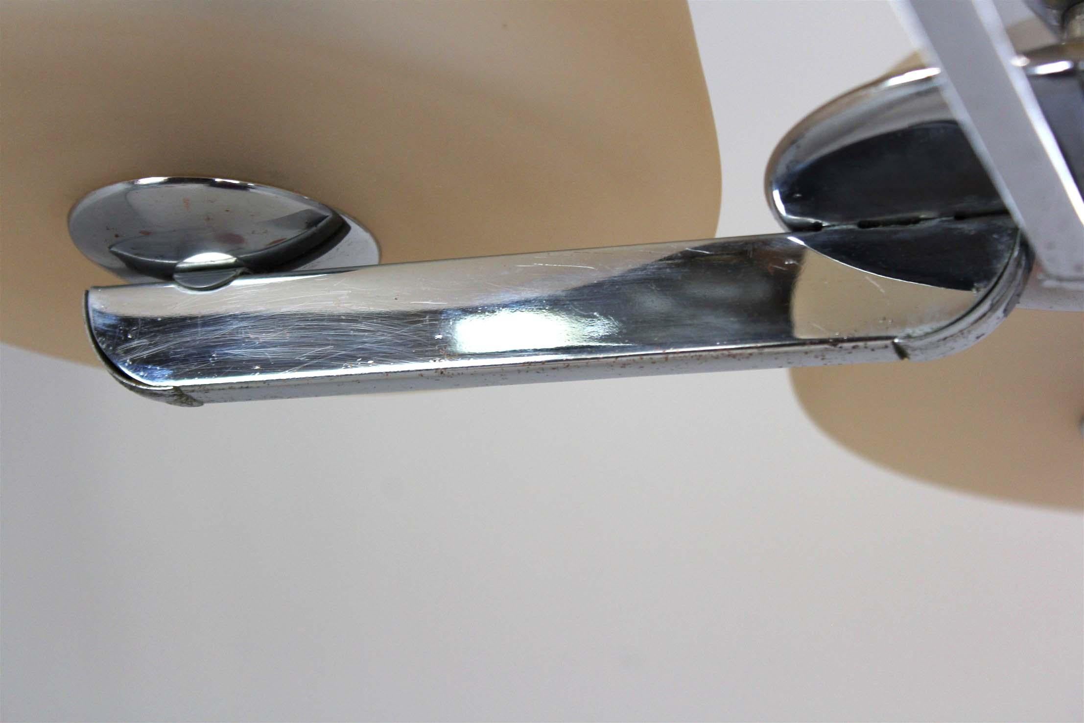 Art Deco Chrome Chandelier by ESC, Czechoslovakia, 1930s–1950s For Sale 1