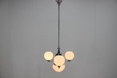 Art Deco Chrome Chandelier/ Pendant, 1930s
