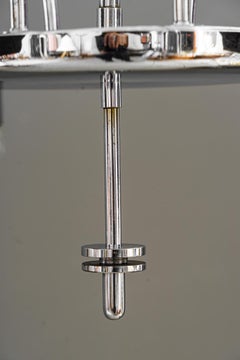 Lampadario Art déco cromato vienna anni '20 circa