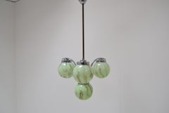 Lustre Art Déco chromé, années 1930