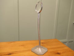 Art Deco Chrome Desk Top Magnifying Glass