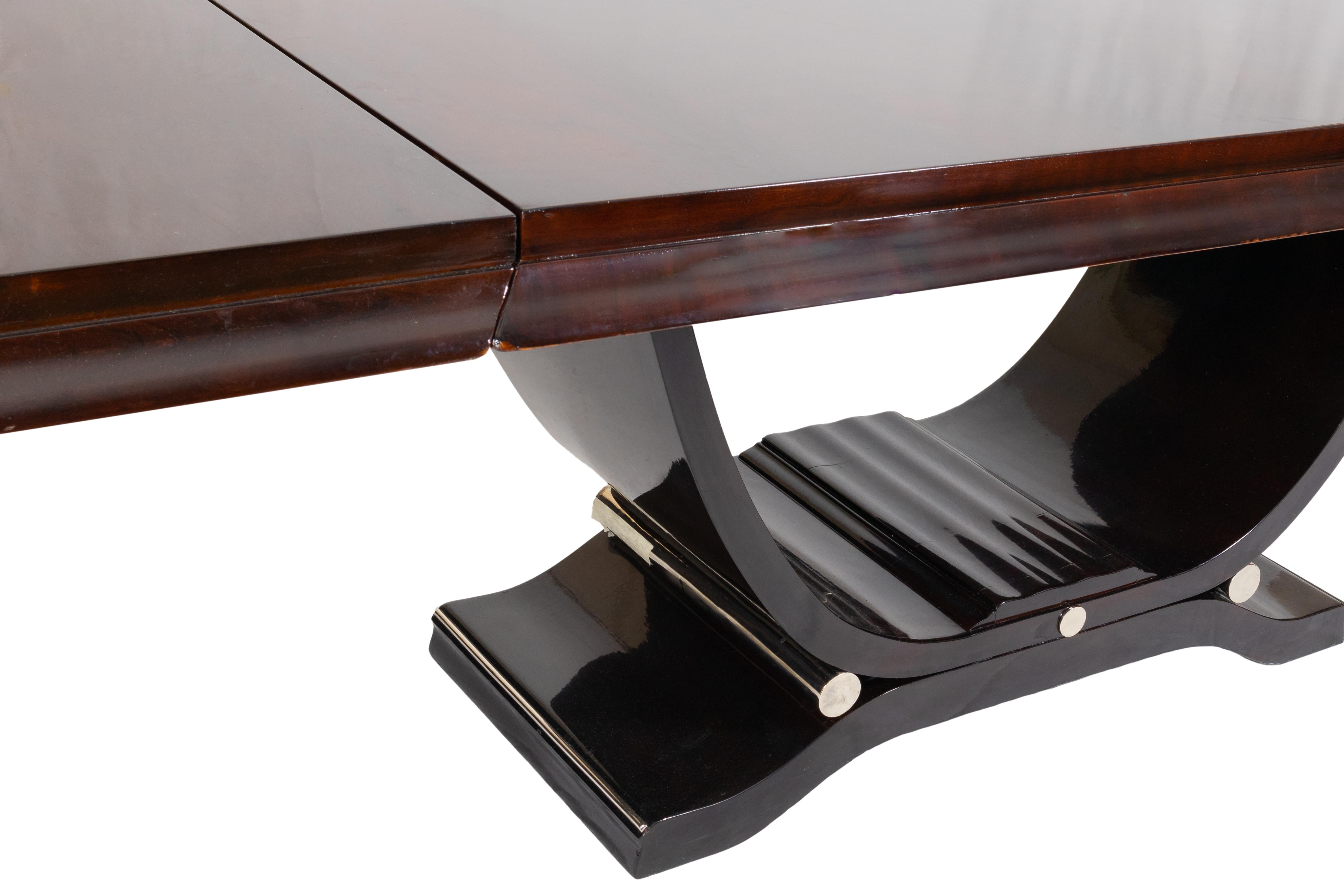 Table de salle à manger Art Déco chromée 20ème siècle Bon état - En vente à Lisbon, PT