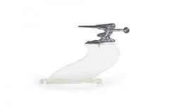 Art Deco Chrome Hood Woman Ornament