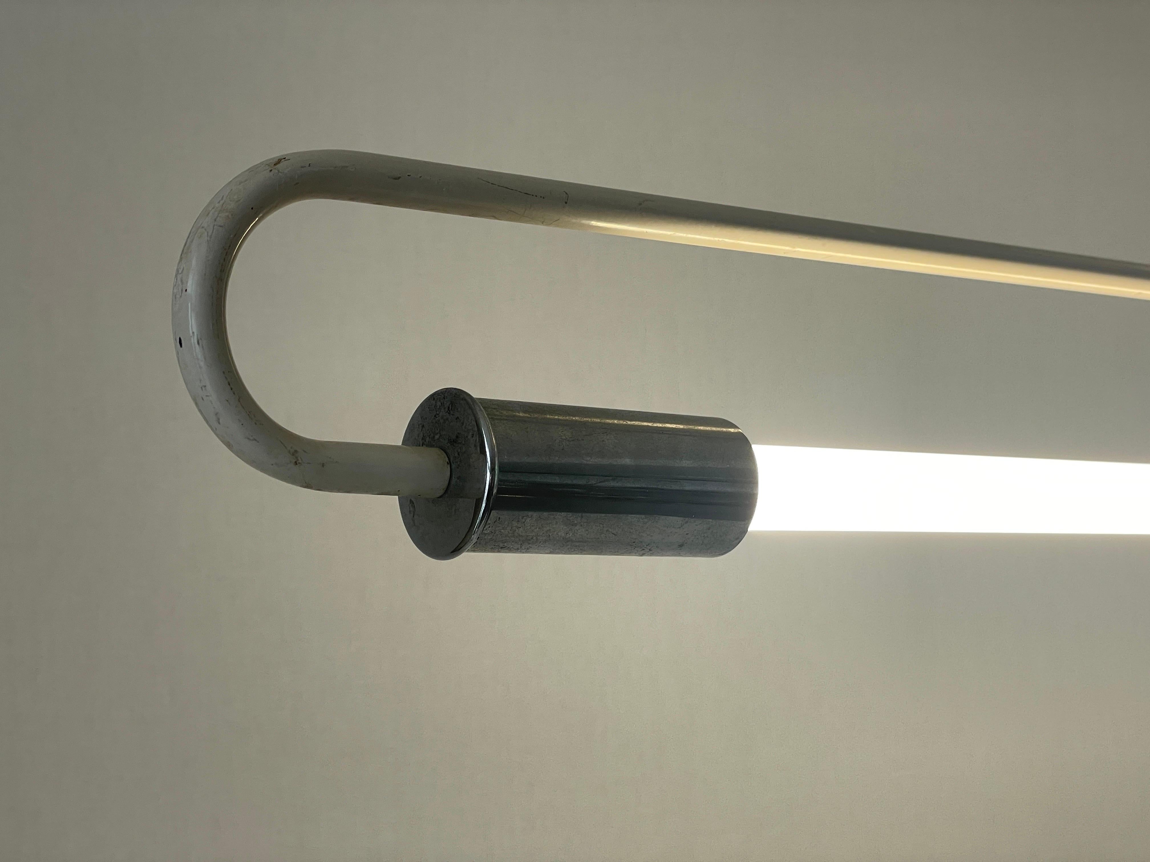 Lampada da soffitto industriale in cromo Art Deco di Kaiser and Co., anni '30, Germania in vendita 11