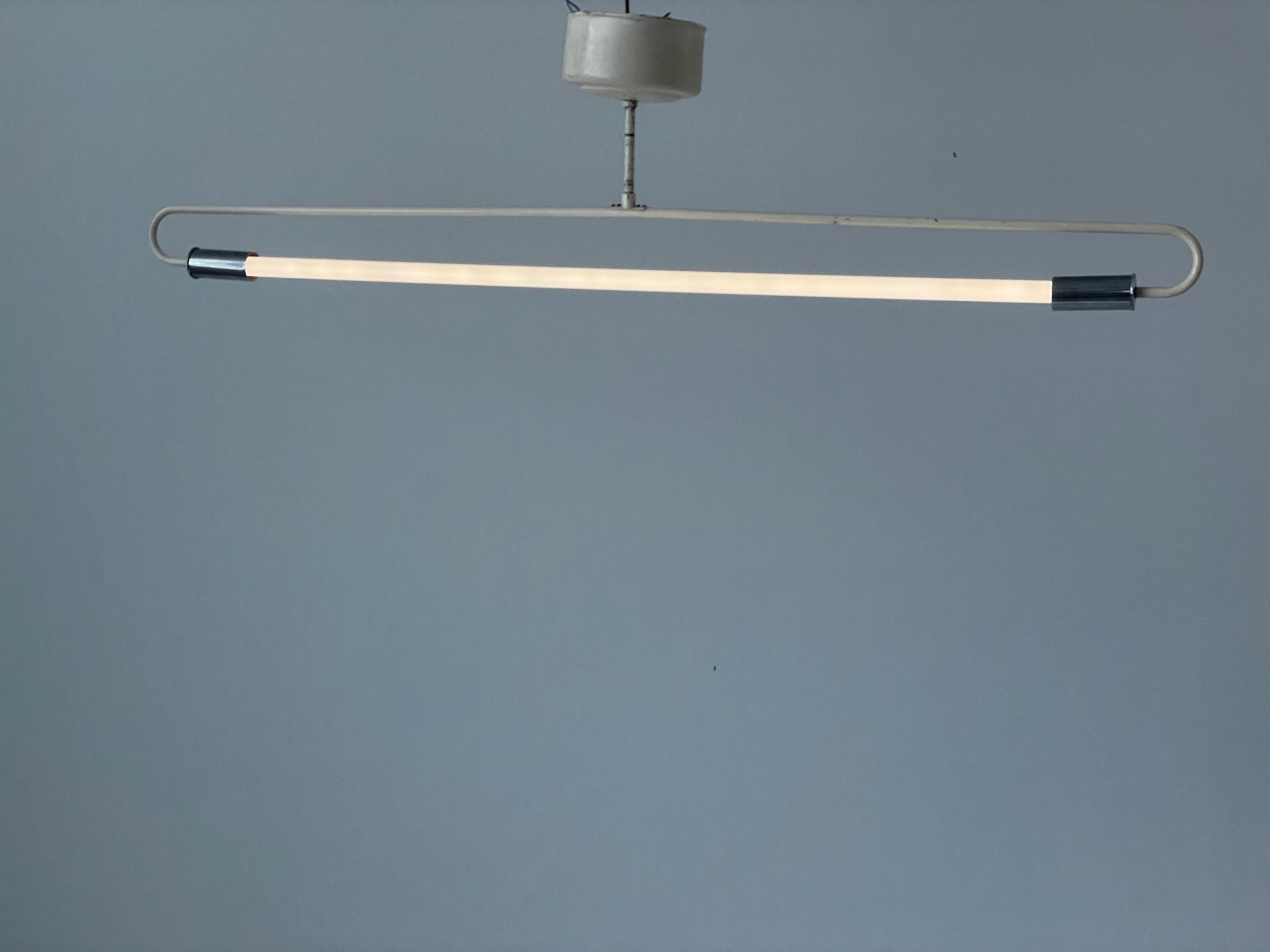 Lampada da soffitto industriale in cromo Art Deco di Kaiser and Co., anni '30, Germania in vendita 13