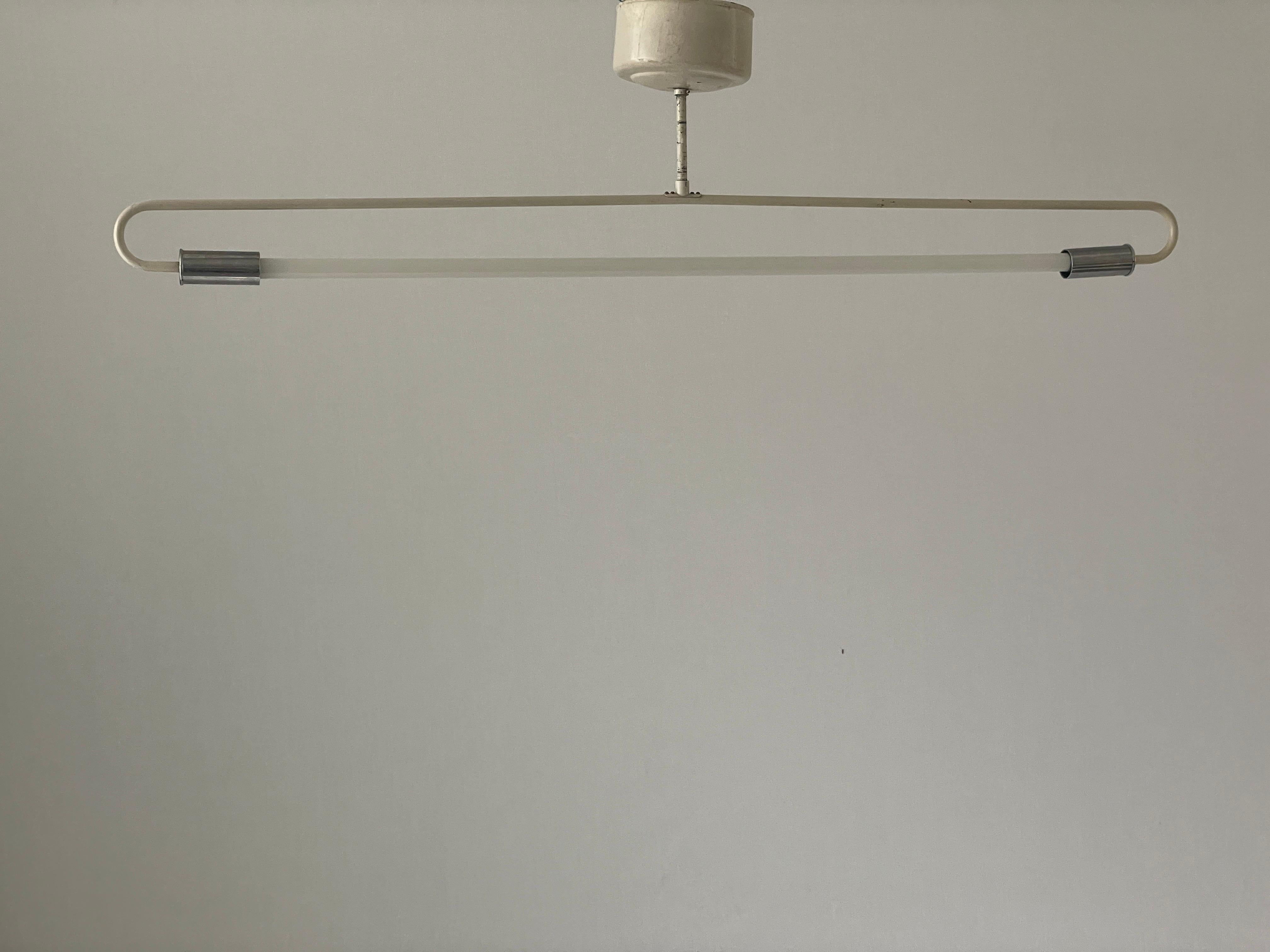 Tedesco Lampada da soffitto industriale in cromo Art Deco di Kaiser and Co., anni '30, Germania in vendita