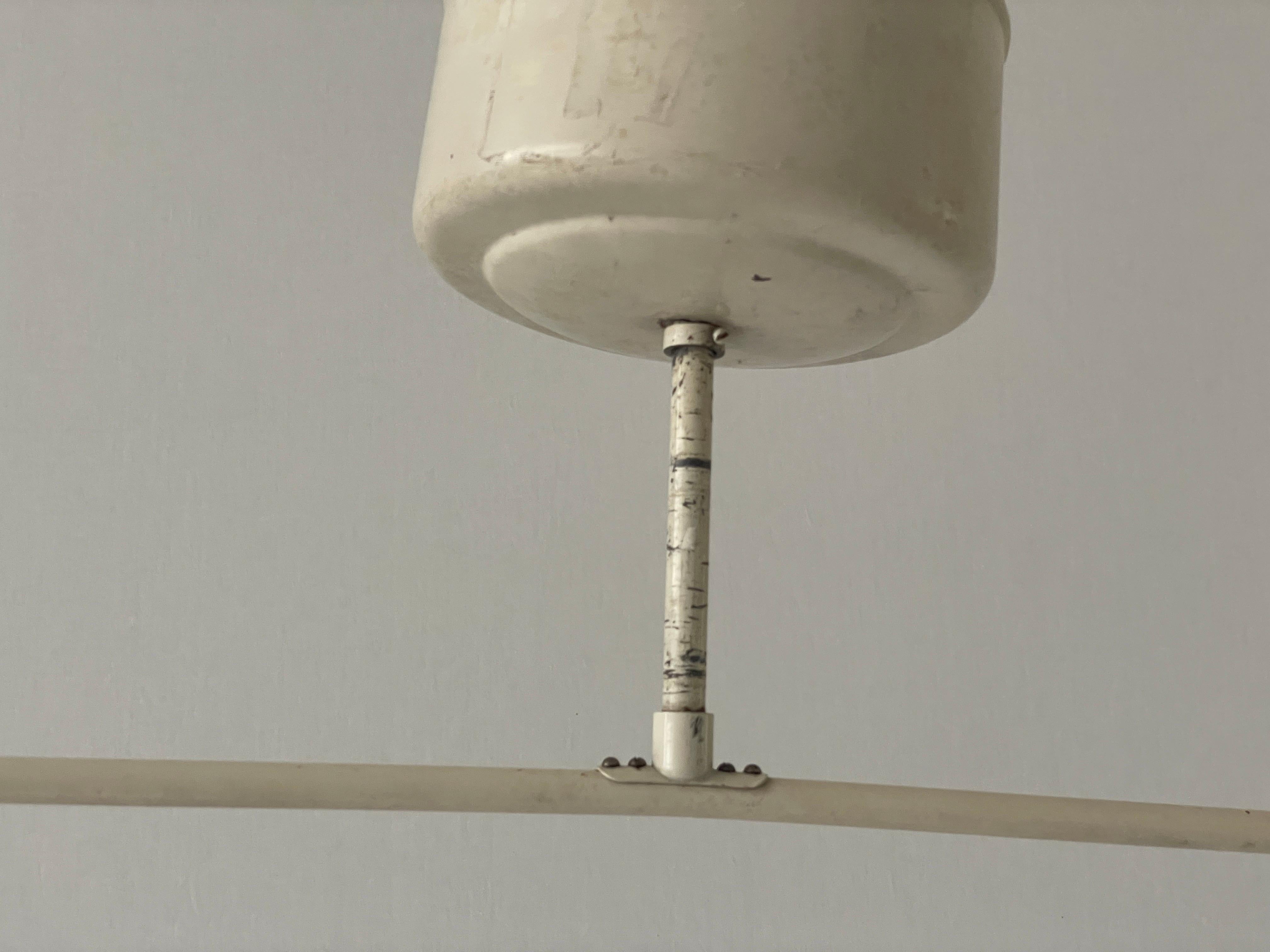 Metà XX secolo Lampada da soffitto industriale in cromo Art Deco di Kaiser and Co., anni '30, Germania in vendita