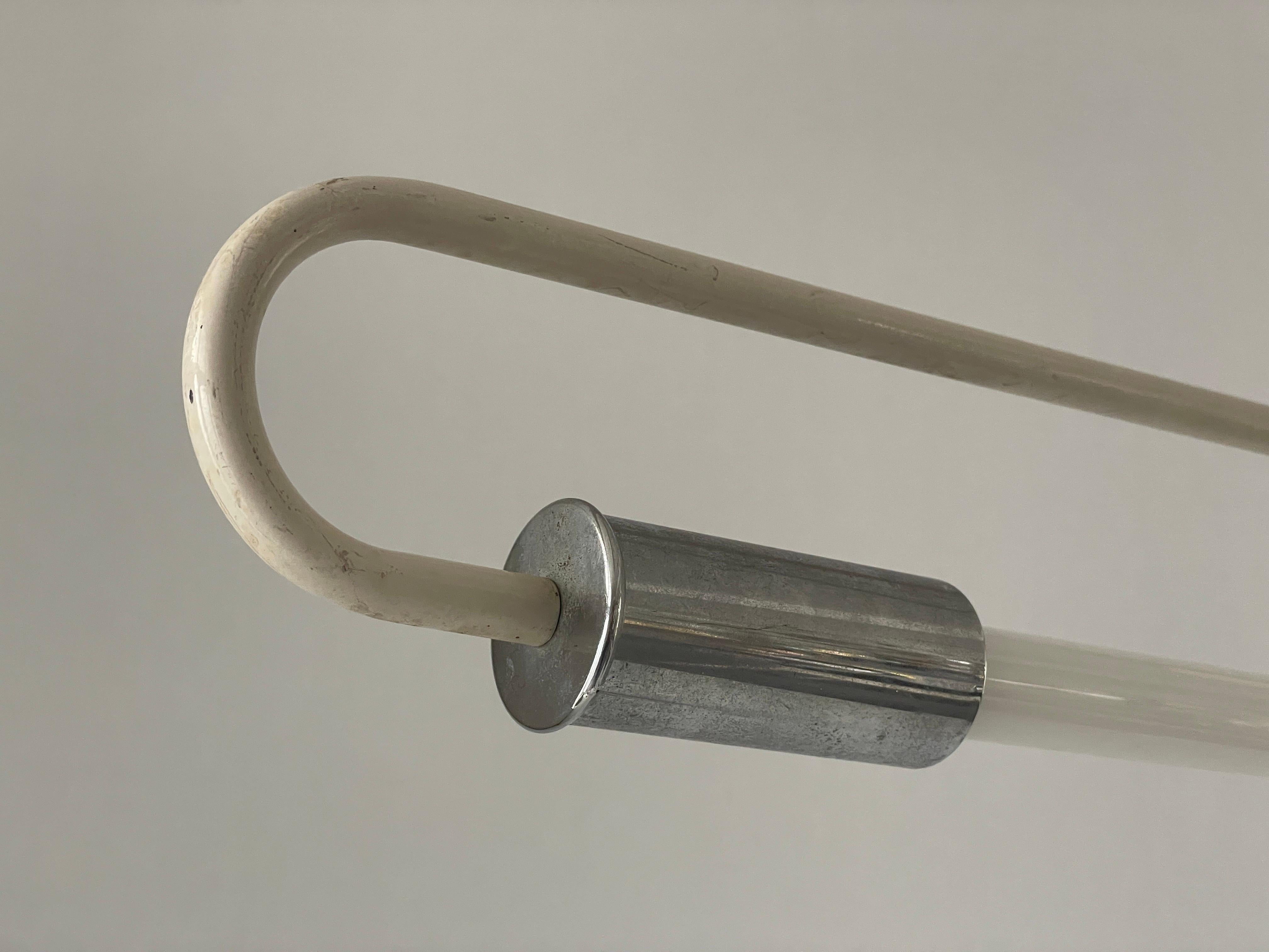 Lampada da soffitto industriale in cromo Art Deco di Kaiser and Co., anni '30, Germania in vendita 1