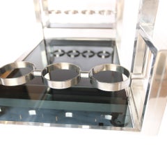 Art Deco Chrome  Large Cocktail Serving Trolley  1950s/60s