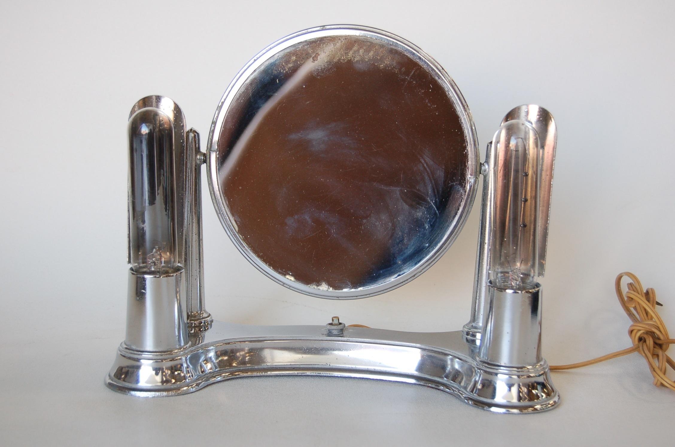 art deco makeup mirror