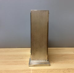 Art Deco Chrome Mantel Clock by Davall, England