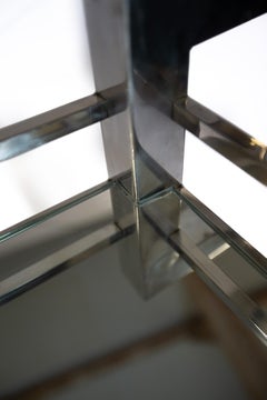 Art Deco Chrome & Mirrored Cocktail  Trolley