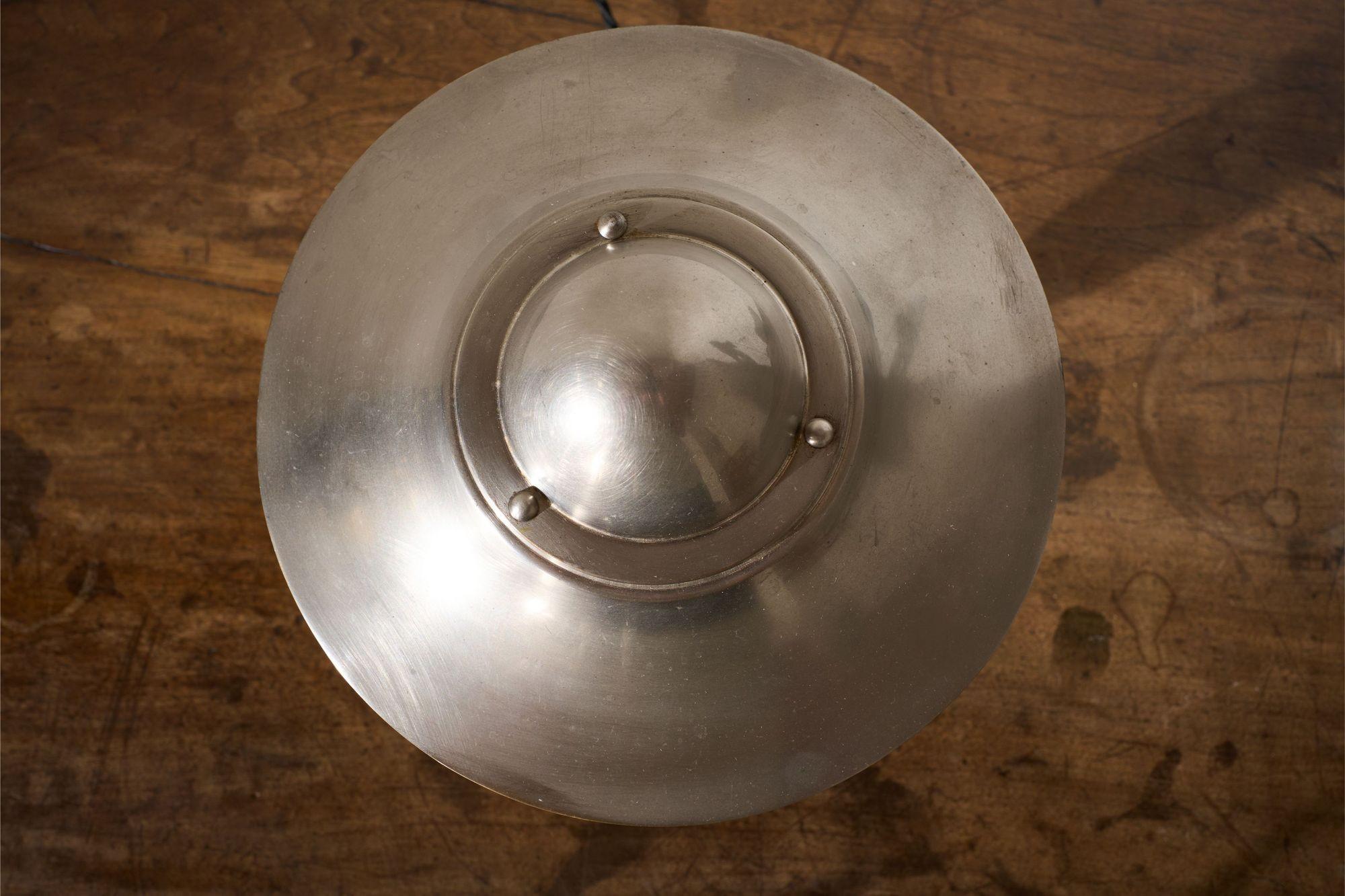 Art deco Chrome mushroom desk lamp by 'Kabeco' In Excellent Condition For Sale In Malton, GB