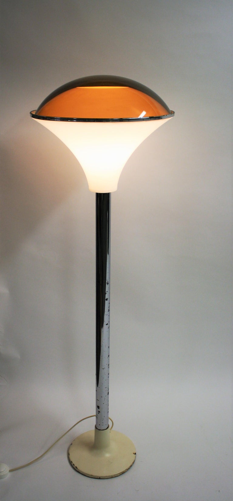 Art Deco Chrome Mushroom Floor Lamp, 1930s at 1stDibs