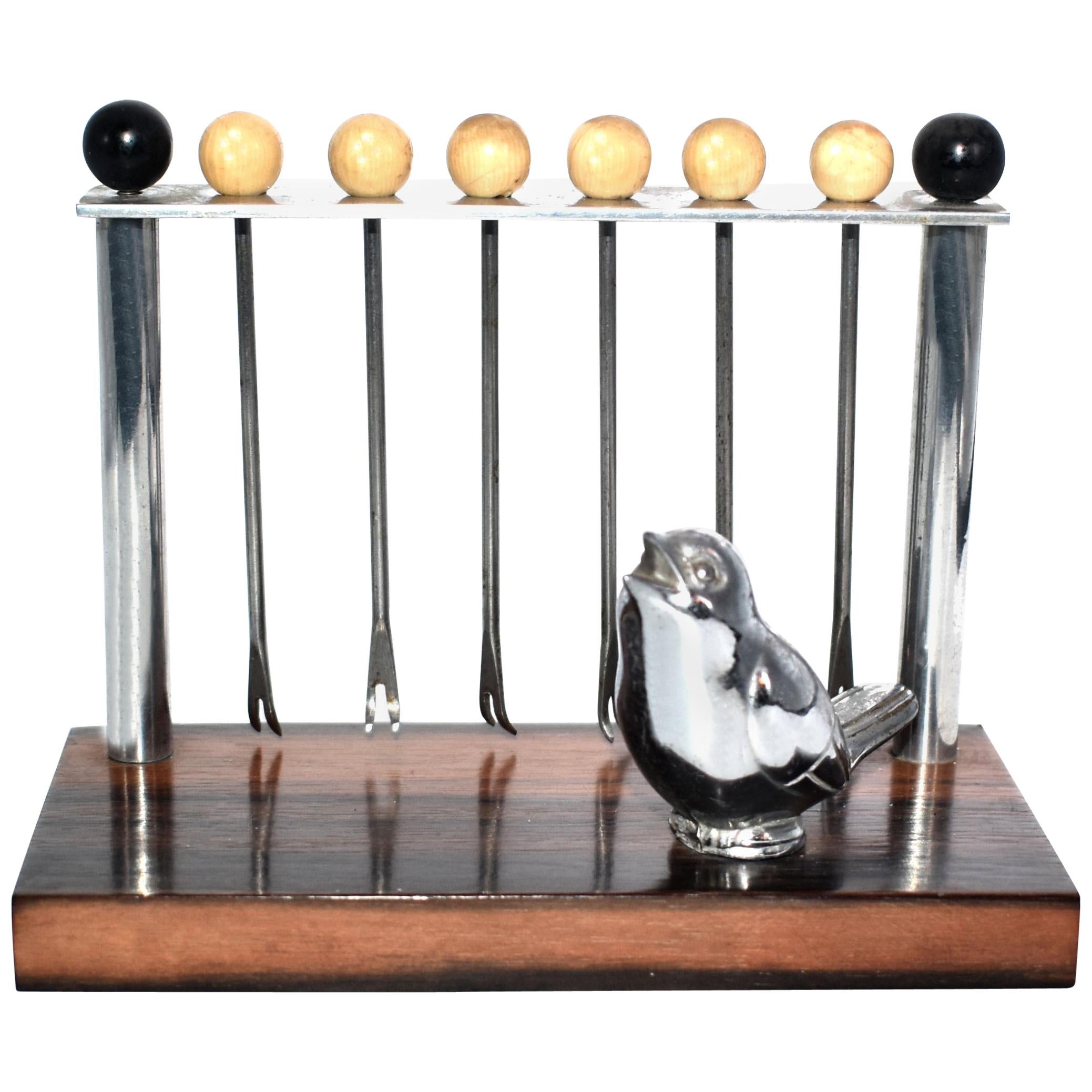 Art Deco Snail Cocktail Stick Holder, circa 1935 at 1stDibs