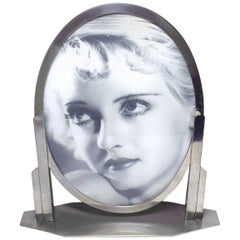 Art Deco Chrome Picture Frame, 1930s