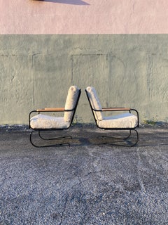 Art Deco Chrome 'Springer 'Chair in the Style of KEM Weber, Set of 2