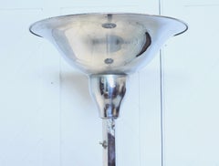 Art Deco Chrome Standard Lamp