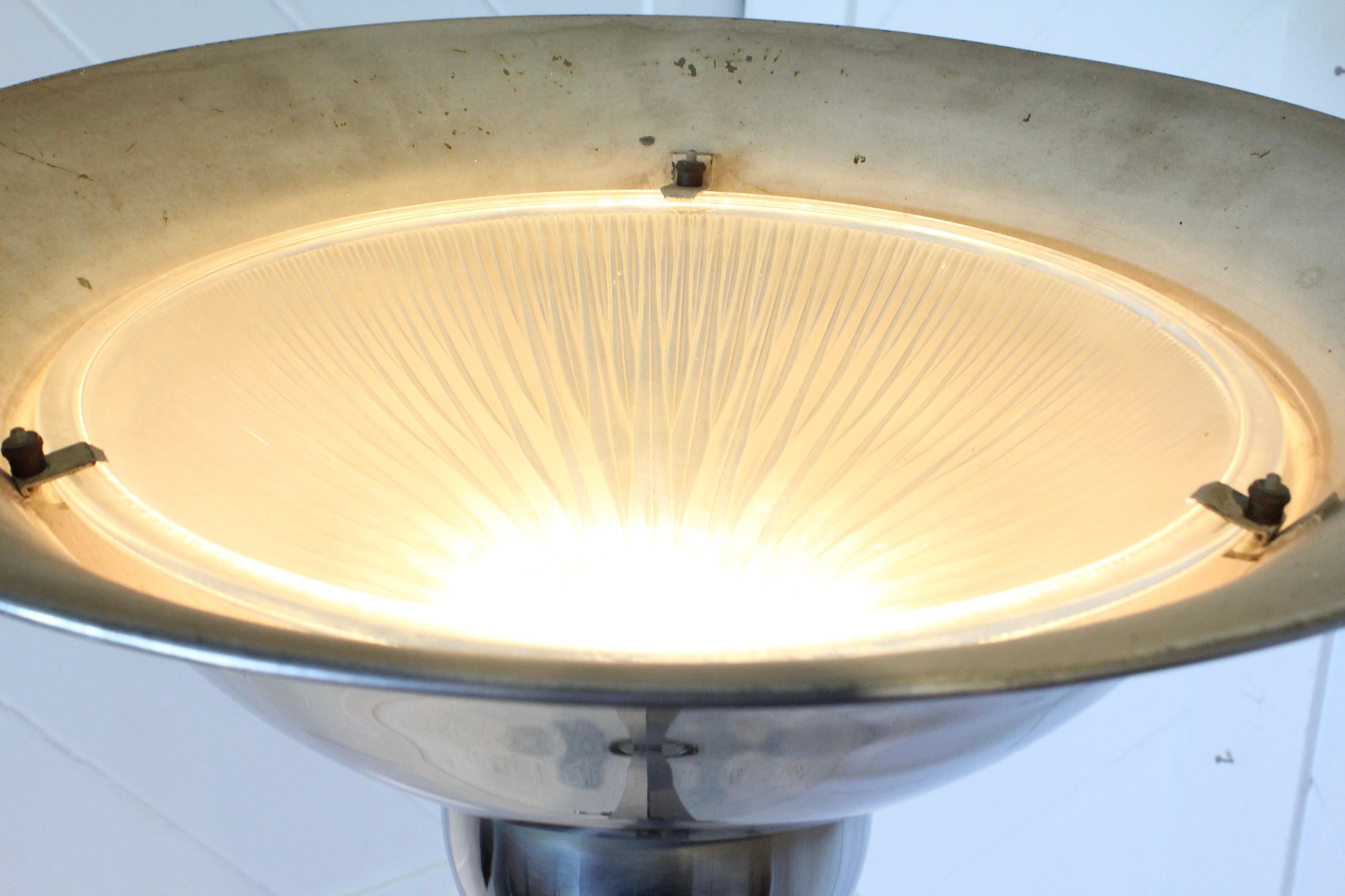 Mid-20th Century Art Deco Chrome Standard Lamp