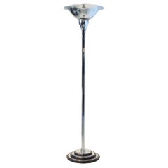 Art Deco Chrome Standard Lamp