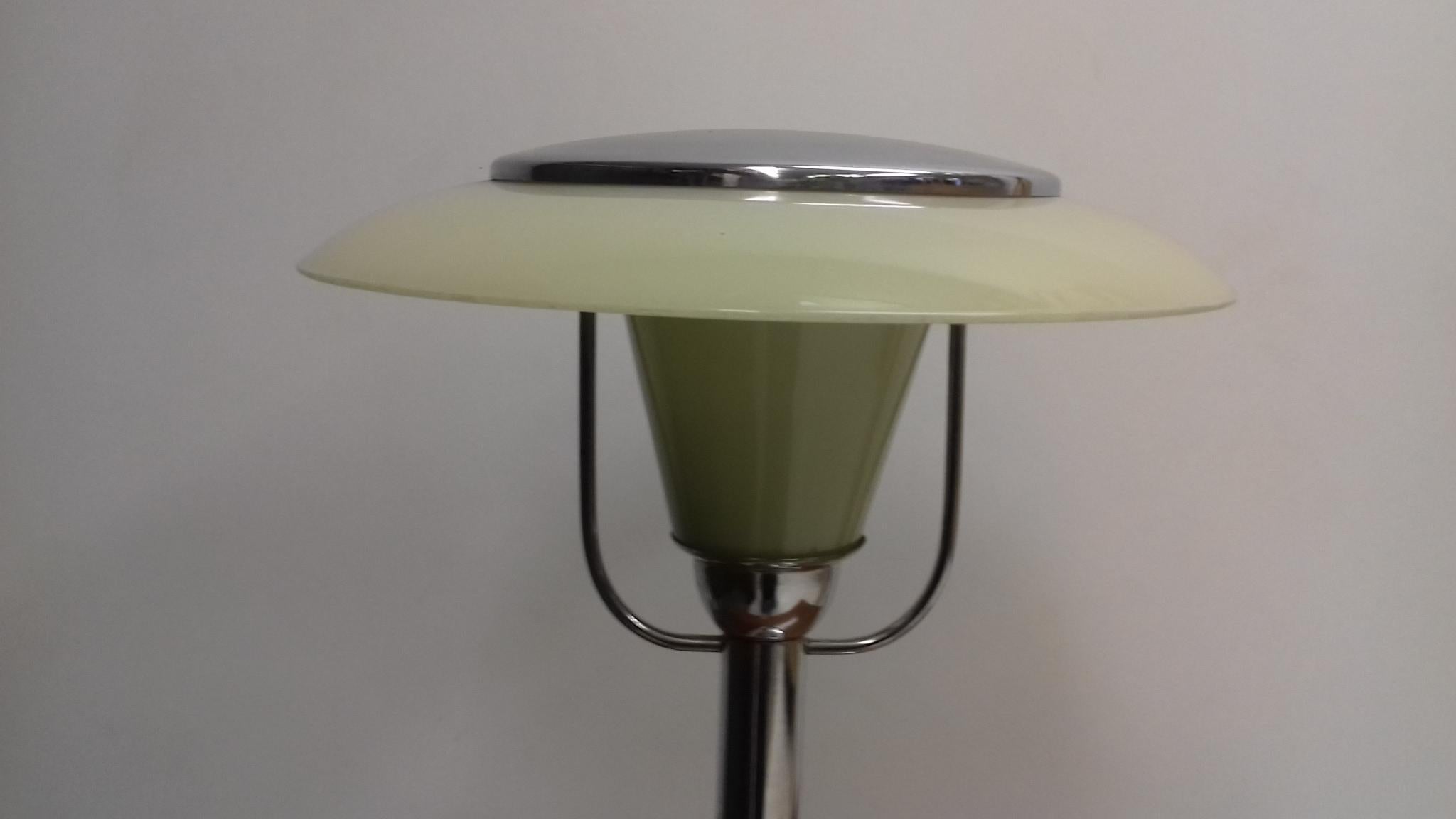 Art Deco Chrome Table Lamp, 1935 4